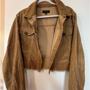 Corduroy cropped cropped jacket